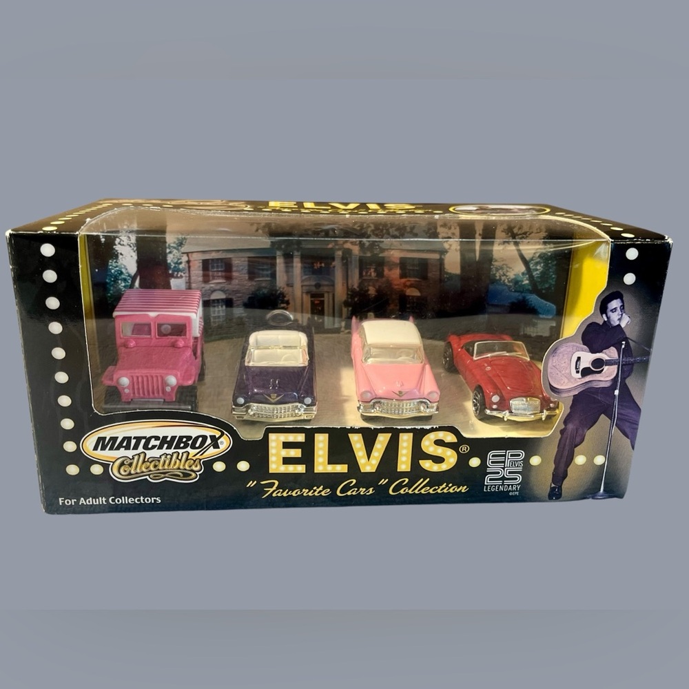 Elvis 'Favorite Die Cast Cars' 4-Piece Toy Car Set - Multicolors New in Box